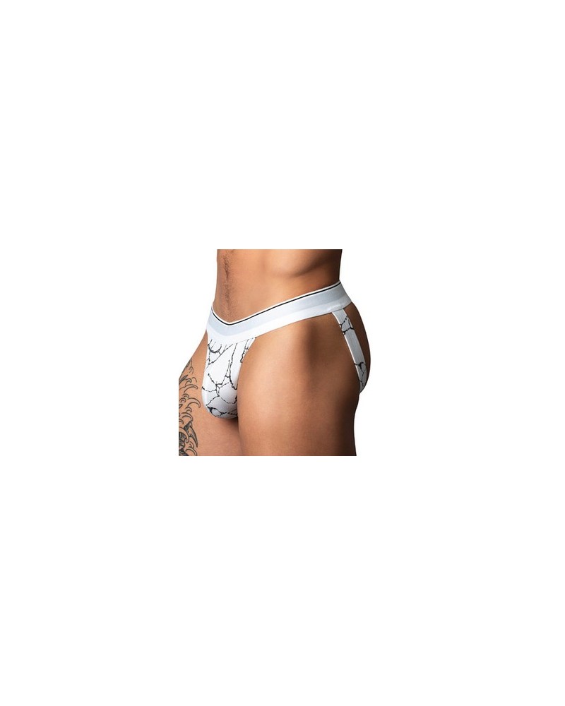 Jockstrap Soo Cumfy Blanc-Noir sextoys et accessoires sur La Boutique du Hard