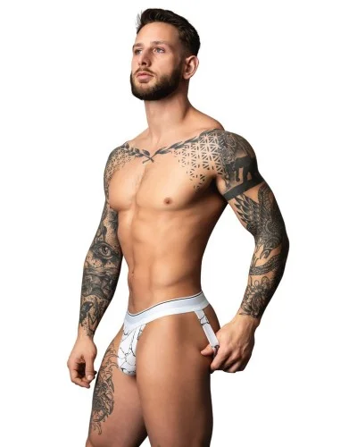 Jockstrap Soo Cumfy Blanc-Noir sextoys et accessoires sur La Boutique du Hard