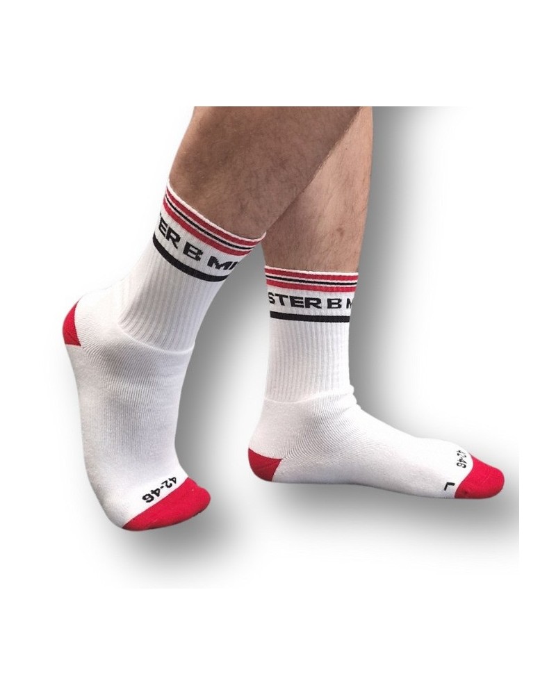 Chaussettes Fist Pig Blanc-Rouge sextoys et accessoires sur La Boutique du Hard