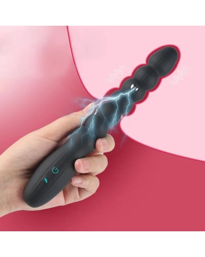 Chapelet Anal Vibrant Électro Schockbeads 12 x 2.4cm  sextoys et accessoires sur La Boutique du Hard
