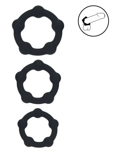 Lot de 3 Cockrings BeadCock Levelz sextoys et accessoires sur La Boutique du Hard