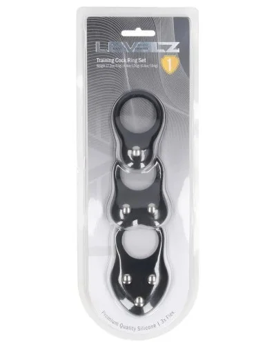 Lot de 3 Cockrings Training Ring 40-110gr sextoys et accessoires sur La Boutique du Hard