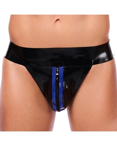 Jockstrap en latex Xrub avec Zip Noir-Bleu sextoys et accessoires sur La Boutique du Hard