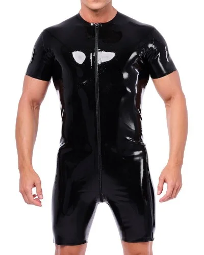 Combi-Short en latex Xrub avec Zip Noir sextoys et accessoires sur La Boutique du Hard