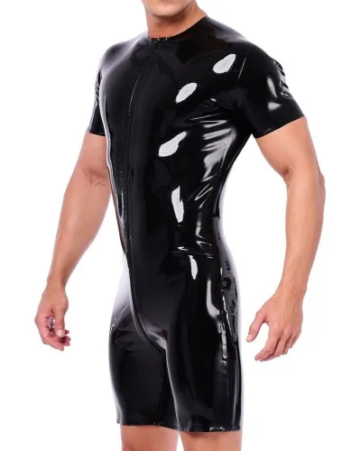 Combi-Short en latex Xrub avec Zip Noir sextoys et accessoires sur La Boutique du Hard