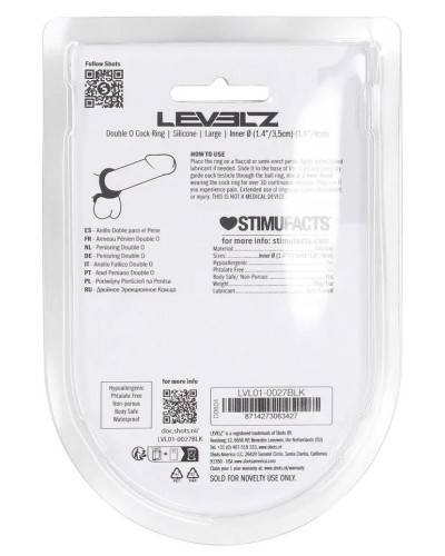 Ballstretcher Double O L 35-40mm sextoys et accessoires sur La Boutique du Hard