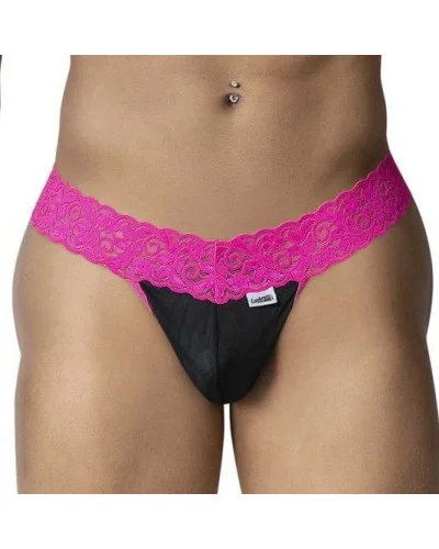 String en dentelle Beltis Noir-Rose sextoys et accessoires sur La Boutique du Hard