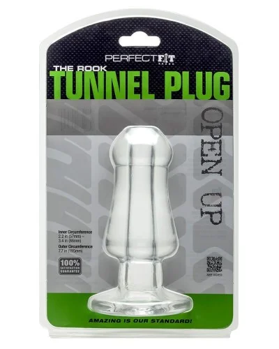 Plug avec Tunnel The Rook 15 x 6 cm Transparent pas cher