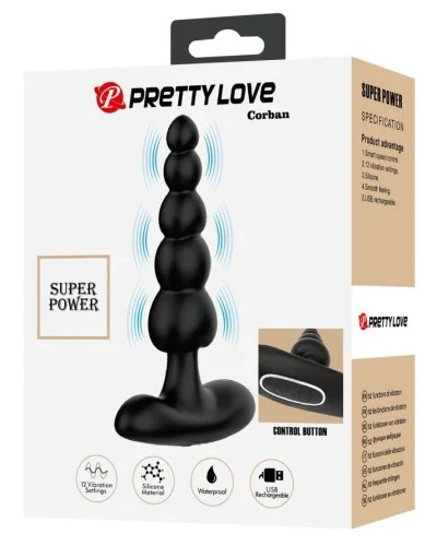 Plug Vibrant Corban 10 x 3cm sextoys et accessoires sur La Boutique du Hard