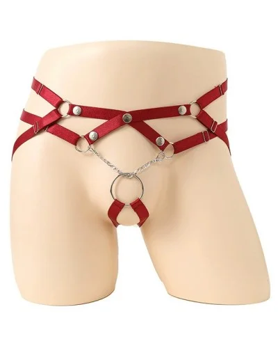 Jockstrap-Lanières Ring Passion Rouge sextoys et accessoires sur La Boutique du Hard