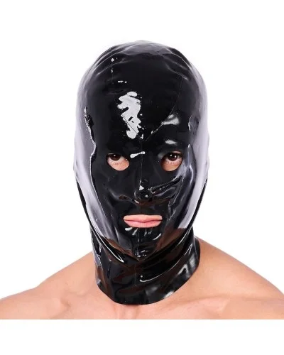 Cagoule en latex Xrub avec Zip Noire sextoys et accessoires sur La Boutique du Hard