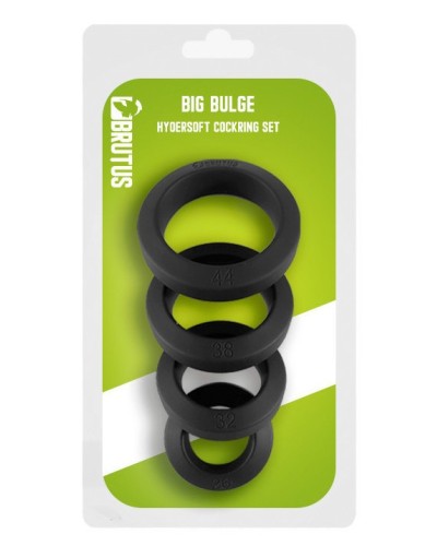 Lot de 4 Cockrings Big Bulge 26-44mm sextoys et accessoires sur La Boutique du Hard