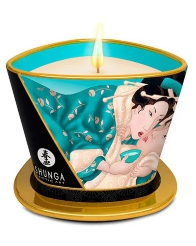 Bougie de massage Shunga ISLAND BLOSSOMS Fleurs des Iles sextoys et accessoires sur La Boutique du Hard