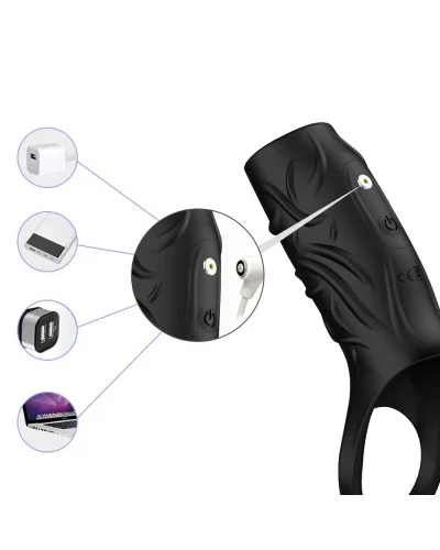 Manchon vibrant Extivibe 9 x 4.5 cm Noir sextoys et accessoires sur La Boutique du Hard