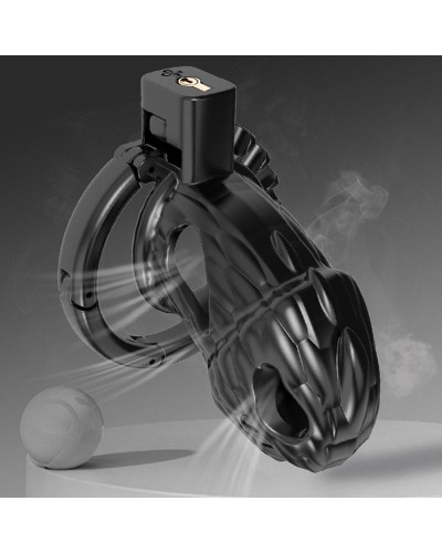 Cage Dinocock 10 x 3.7 cm Noire sextoys et accessoires sur La Boutique du Hard