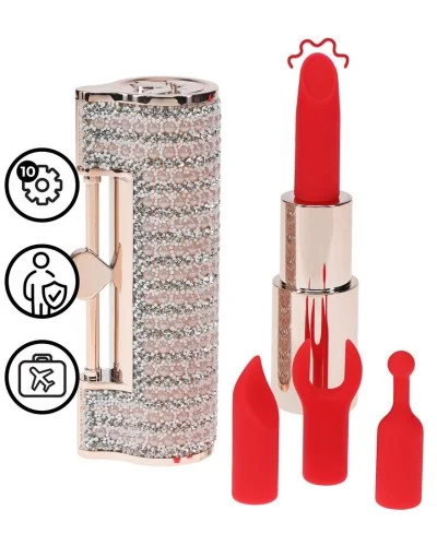 Mini Vibro + 4 embouts Angel Rose sextoys et accessoires sur La Boutique du Hard