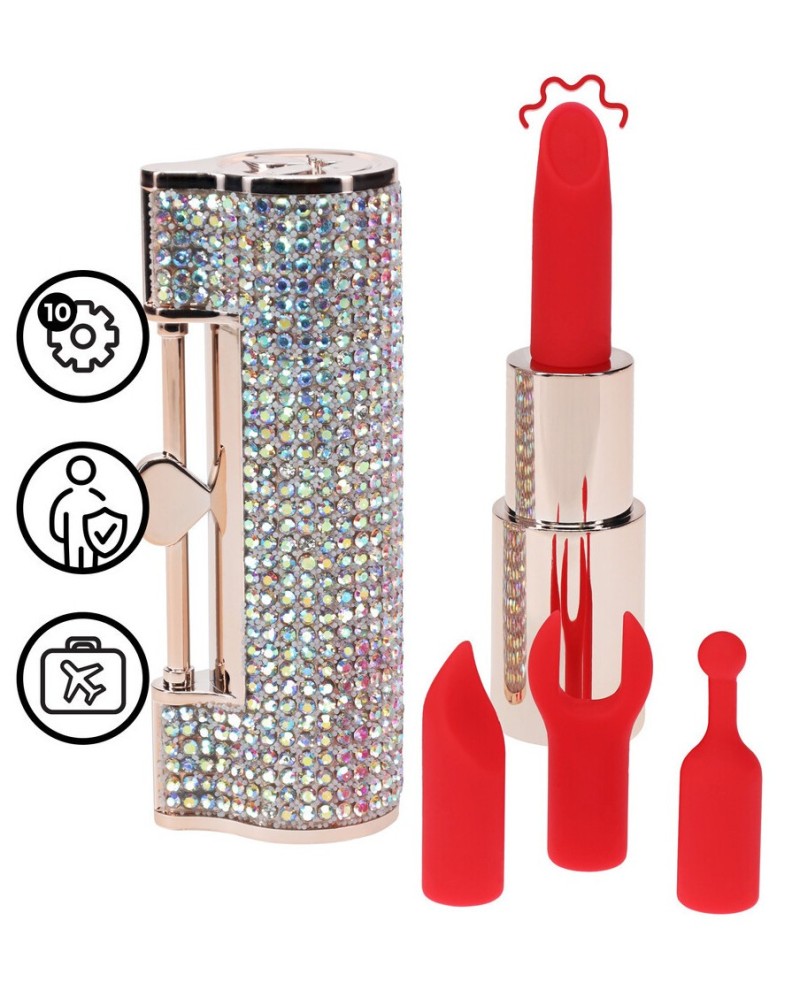 Mini Vibro + 4 embouts Diamond sextoys et accessoires sur La Boutique du Hard