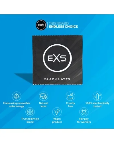 Préservatifs noirs Black Latex 54 mm x48 sextoys et accessoires sur La Boutique du Hard