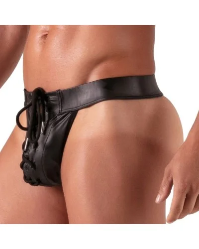 String avec lacets Bondage Noir sextoys et accessoires sur La Boutique du Hard