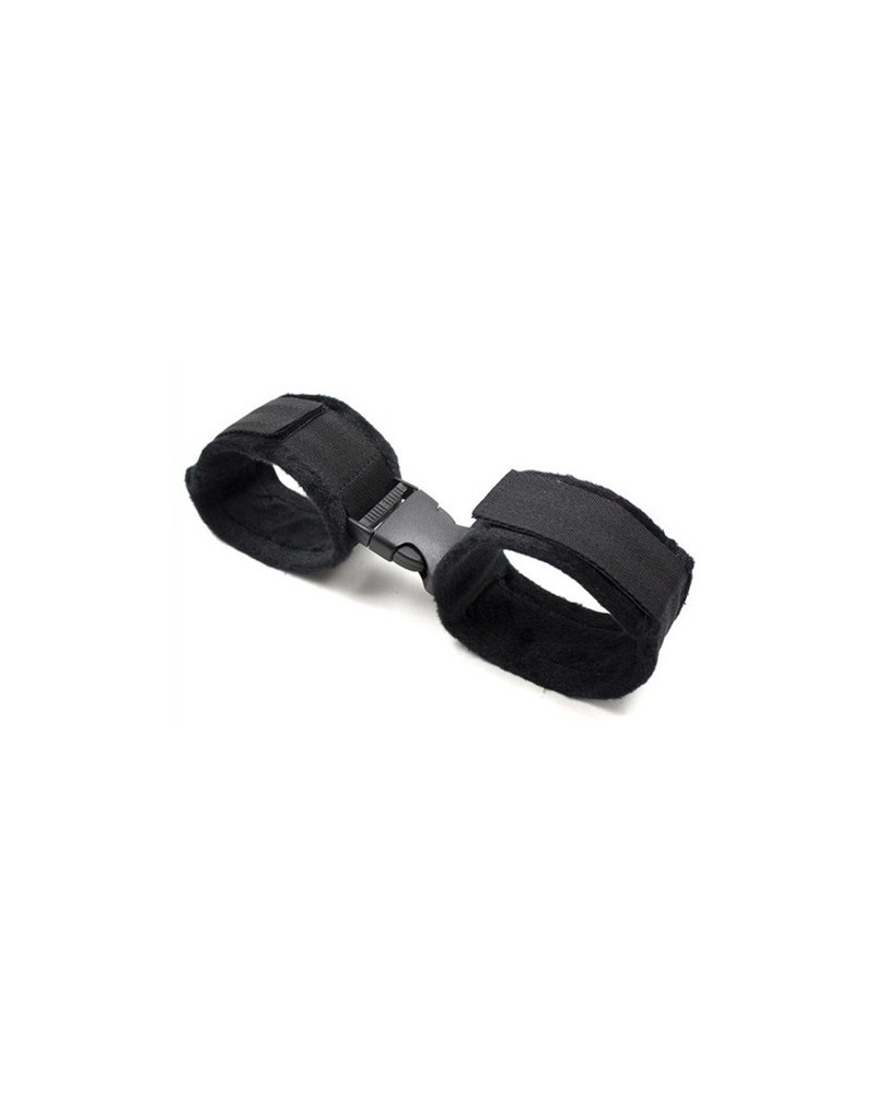 Menottes de poignets Buckle noir sextoys et accessoires sur La Boutique du Hard