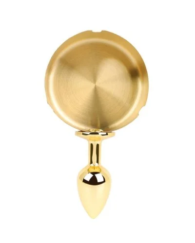 Plug métal Ashes round doré 6 x 2.5cm sextoys et accessoires sur La Boutique du Hard