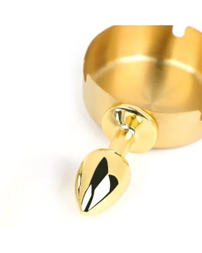 Plug métal Ashes round doré 6 x 2.5cm sextoys et accessoires sur La Boutique du Hard