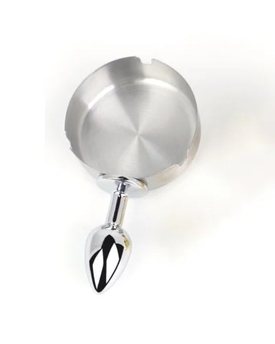 Plug métal Ashes round Argent 6 x 2.5cm sextoys et accessoires sur La Boutique du Hard