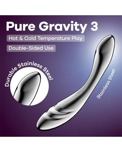 Gode métal Pure gravity 3 21 x 4cm sextoys et accessoires sur La Boutique du Hard