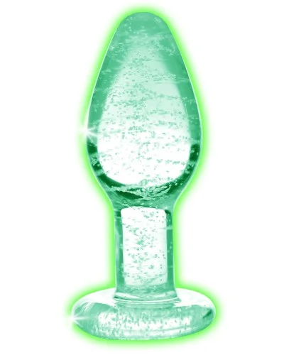 Plug en verre phosphorescent Glow S 7 x 2.8cm pas cher
