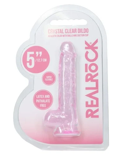Gode Crystal Clear Rose 11 x 2.7cm sextoys et accessoires sur La Boutique du Hard