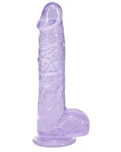 Gode Crystal Clear Violet 11 x 2.7cm sextoys et accessoires sur La Boutique du Hard