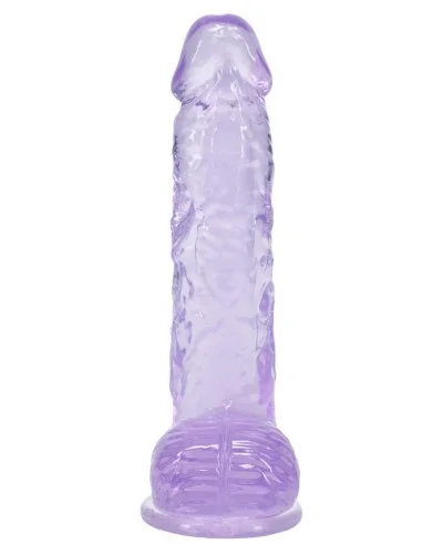Gode Crystal Clear Violet 11 x 2.7cm sextoys et accessoires sur La Boutique du Hard