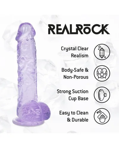 Gode Crystal Clear Violet 11 x 2.7cm sextoys et accessoires sur La Boutique du Hard