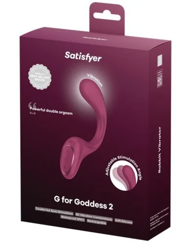 Vibro rabbit G for goddess 2 Framboise sextoys et accessoires sur La Boutique du Hard