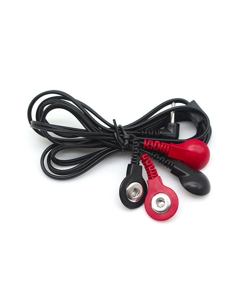 Câble Raccord Électro 4 Snaps DC 2.5 mm sextoys et accessoires sur La Boutique du Hard