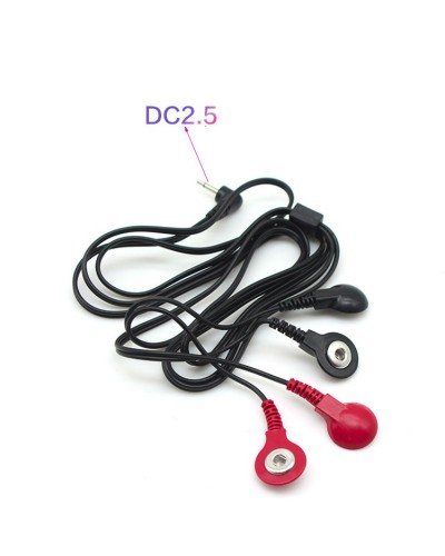 Câble Raccord Électro 4 Snaps DC 2.5 mm sextoys et accessoires sur La Boutique du Hard
