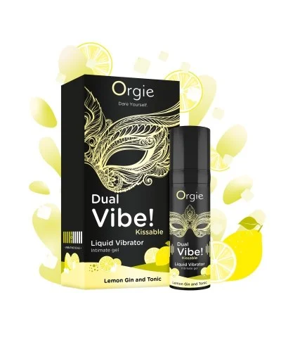 Gel Stimulant Dual vibe lemon gin tonic 15ml sextoys et accessoires sur La Boutique du Hard