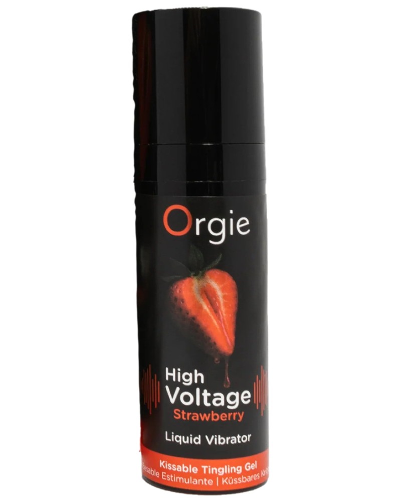 Gel vibrant High voltage Fraise 15ml sextoys et accessoires sur La Boutique du Hard