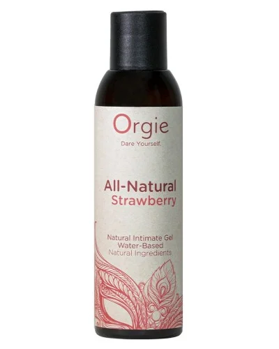 Lubrifiant eau All-natural strawberry 150ml sextoys et accessoires sur La Boutique du Hard