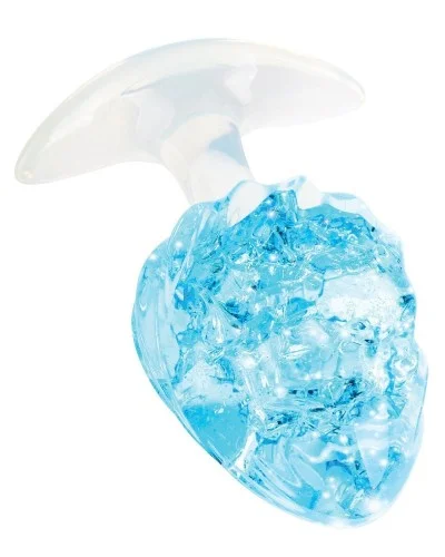 Plug transparent Crystalbutt L 9 x 4.5 cm sextoys et accessoires sur La Boutique du Hard