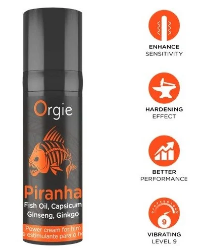 Crème de pénis stimulante Piranha 15ml sextoys et accessoires sur La Boutique du Hard