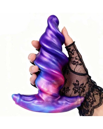 Plug Spiraltal Violet M 13 x 6cm sextoys et accessoires sur La Boutique du Hard