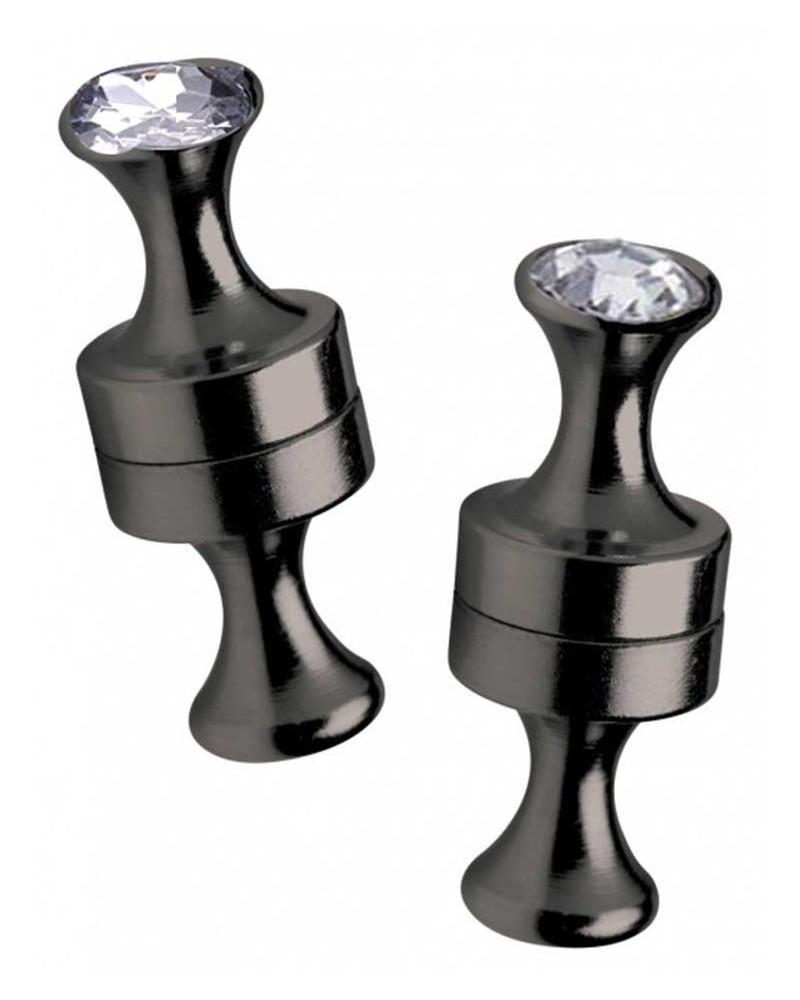 Pince-tétons Magnet Pins Noires x2 sextoys et accessoires sur La Boutique du Hard