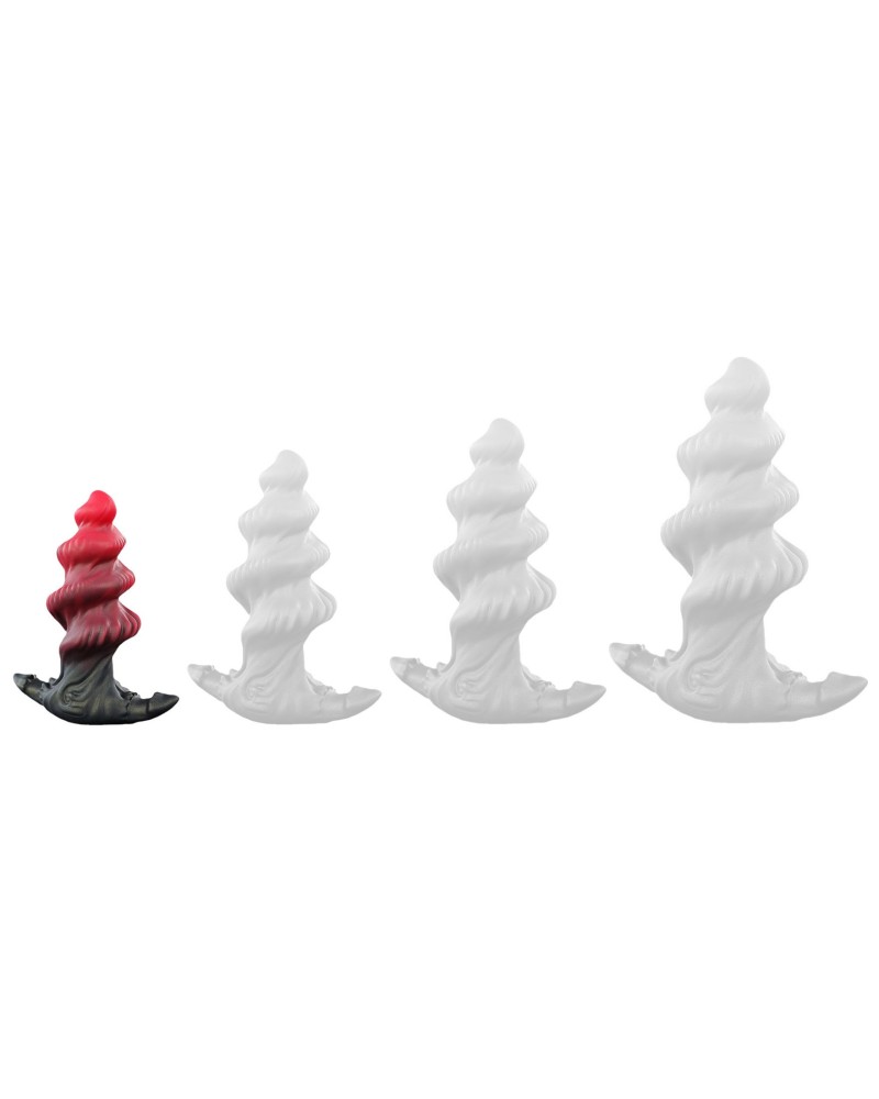Plug Hadek S 10 x 4.5 cm Rouge sextoys et accessoires sur La Boutique du Hard