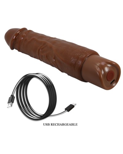 Gode vibrant Rufus Marron 20 x 4.3cm sextoys et accessoires sur La Boutique du Hard