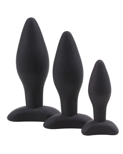 Kit 3 Plugs Drivass Noirs sextoys et accessoires sur La Boutique du Hard