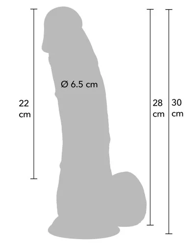 Gode Curbydick 23 x 6.5cm sextoys et accessoires sur La Boutique du Hard