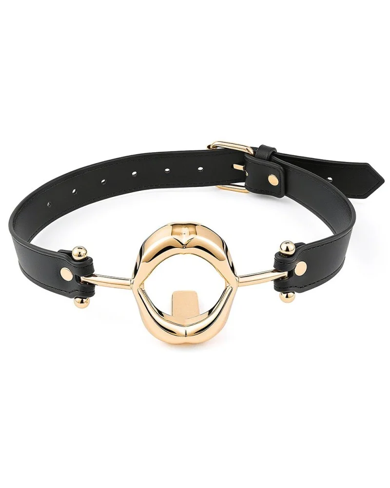 Bâillon Gold Lips - Ouverture 35mm sextoys et accessoires sur La Boutique du Hard