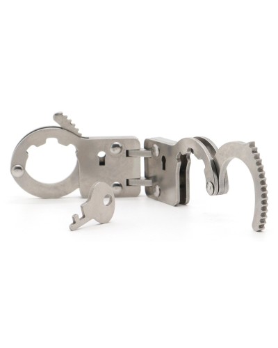 Menottes de pouces articulées Fingy Restrict Métal sextoys et accessoires sur La Boutique du Hard
