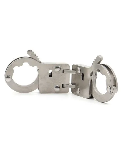 Menottes de pouces articulées Fingy Restrict Métal sextoys et accessoires sur La Boutique du Hard